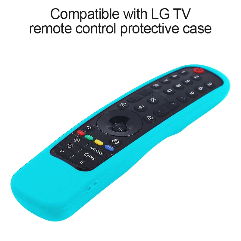Silicone TV Remote Cover Protector for Samsung & LG Remote Control Cover Babs 04-Luminous blue