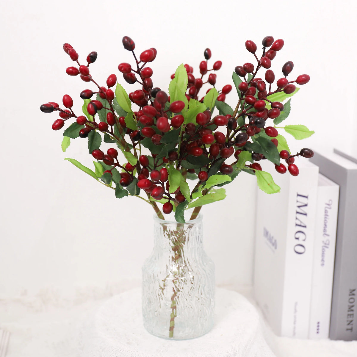Berry Artificial Flower Branches – Christmas & Wedding Decor Artificial Flower Branch Babs