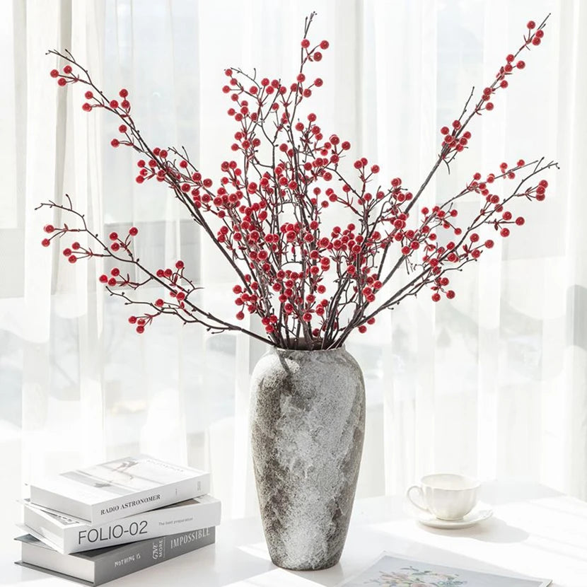 Artificial Holly Berry Branches – Festive Home & Wedding Decor Artificial Holly Branches Babs