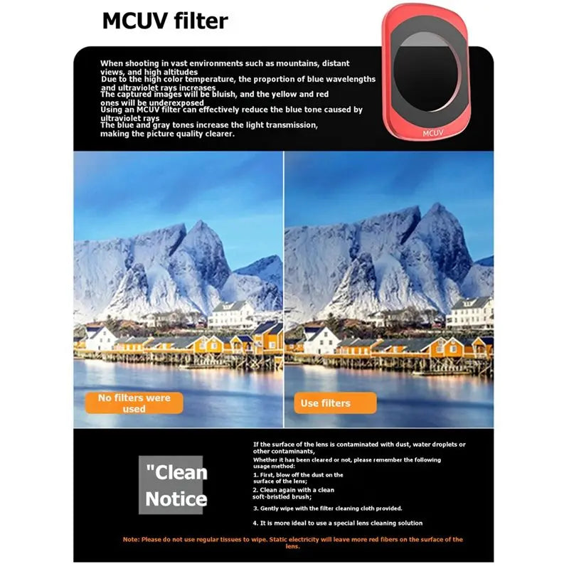 ND Filter Kit for OSMO Pocket 4/3 – MCUV ND8 ND16 ND32 ND64 Camera Lens Filter Kit Babs