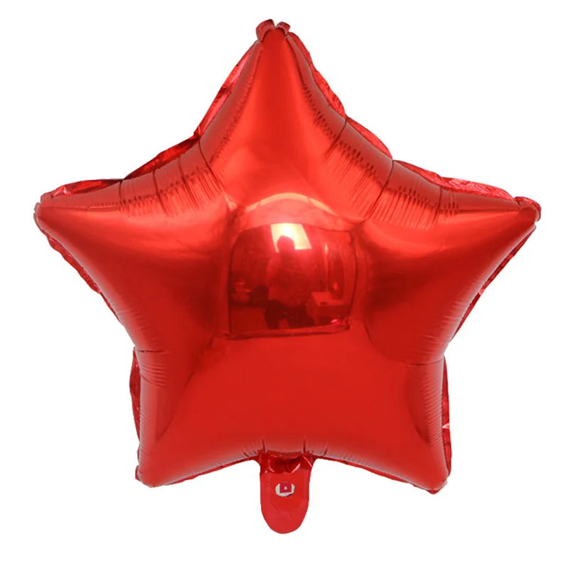 18" Star & Heart Foil Balloons for Parties & Weddings (5–50 pcs) Party Foil Balloons Babs D 40Pcs