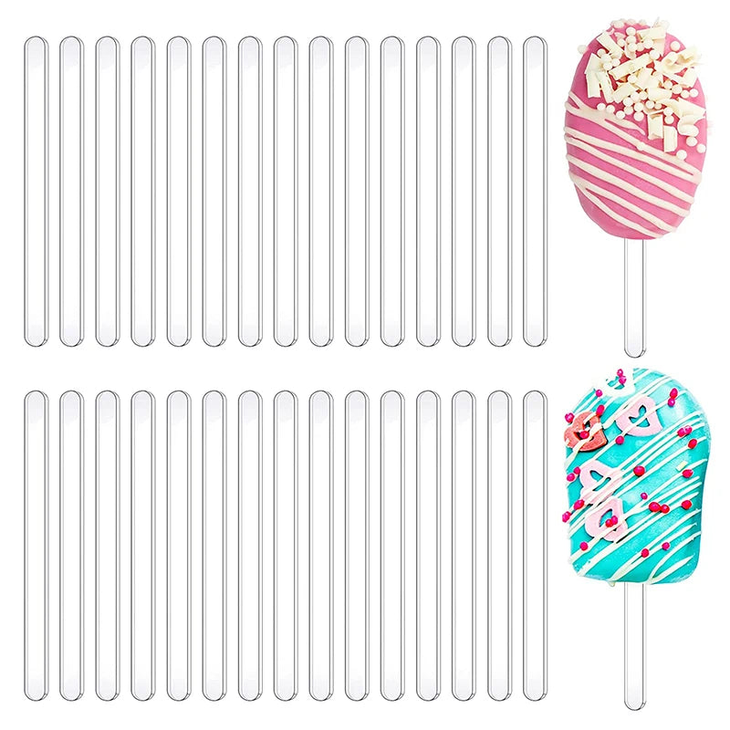 Acrylic Ice Cream Sticks 10/20pcs – Popsicle & DIY Craft DIY Craft Sticks Babs