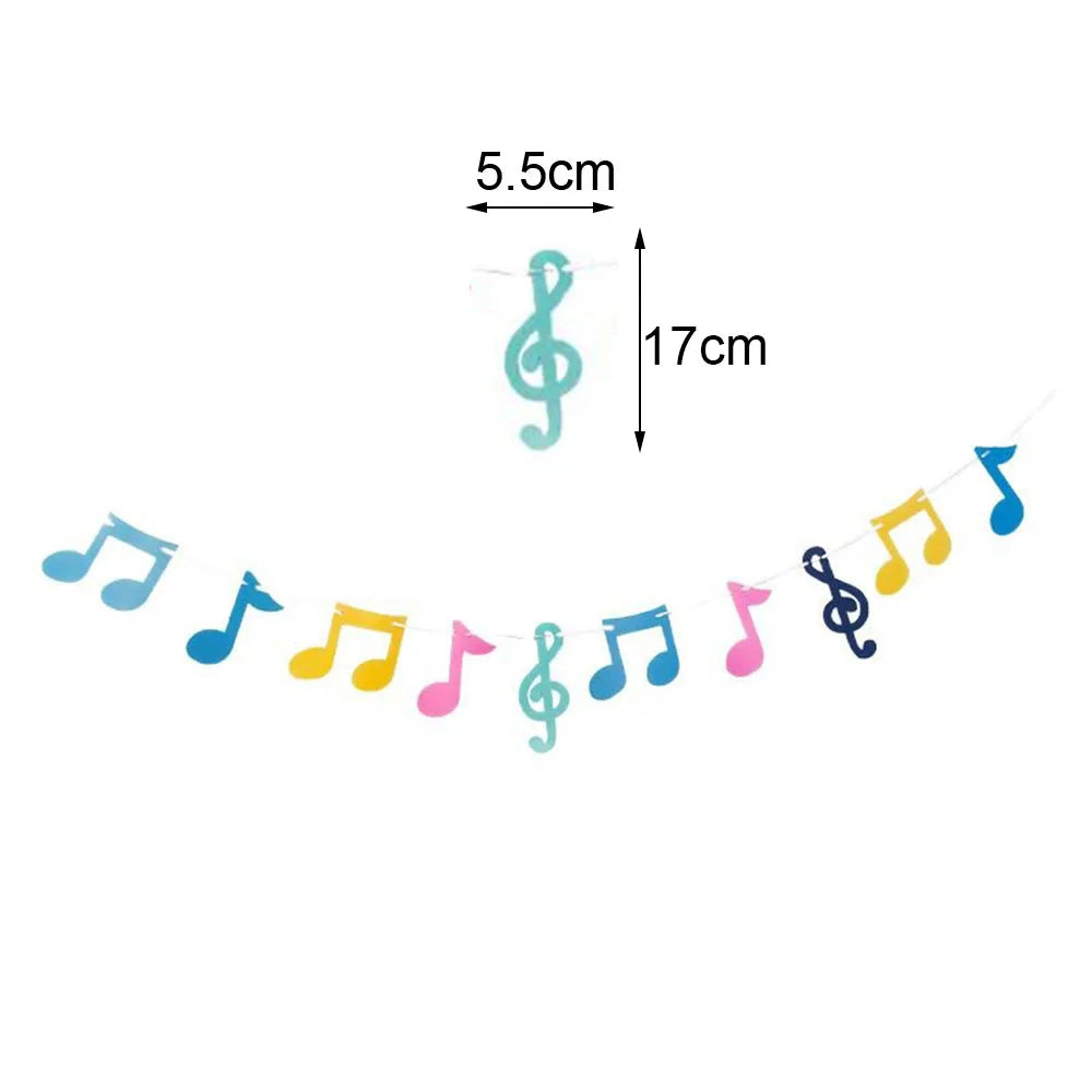 Rockstar Birthday Banner – Guitar & Mic Rock and Roll Party Decor Party Banner Babs Olive