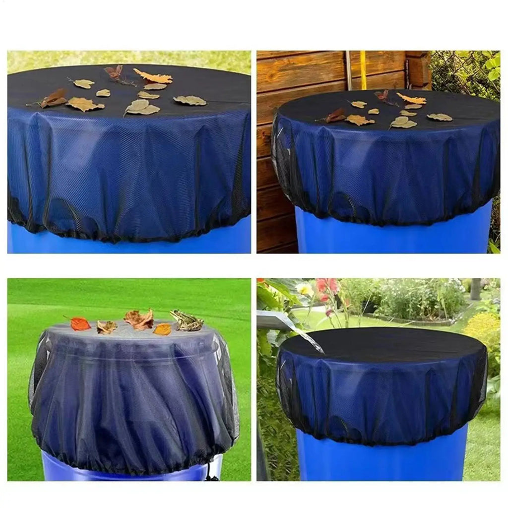 Rain Barrel Mesh Cover with Drawstring – Insect & Debris Net Rain Barrel Cover Babs