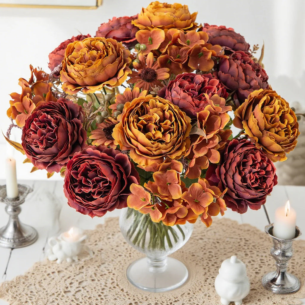 Silk Persian Peony Artificial Flowers for Wedding & Home Décor Artificial Silk Flowers Babs