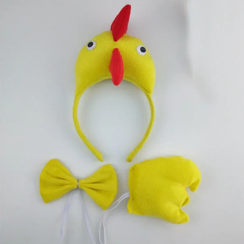 Animal Ear Headband Bow Tie Costume Set – Party & Cosplay Costume Accessory Set Babs 11