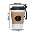 Coffee Cup Dog Poop Bag Dispenser | Portable Pet Waste Holder Pet Waste Dispenser Babs 1pcs without bag