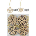 12 Christmas Wooden Ornaments – DIY Xmas Tree Pendants Christmas Wood Ornaments Babs Style1