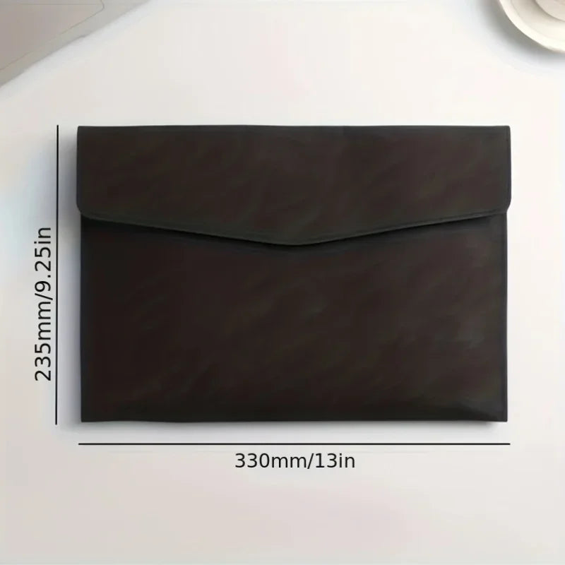 A4 Faux Leather File Folder Bag – Office, School & Laptop Sleeve File Organizer Bag Babs