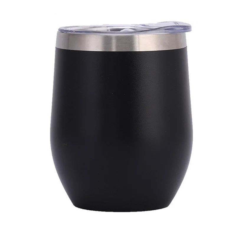 12oz U-Shape Insulated Stainless Steel Tumbler Travel Cup Insulated Travel Tumbler Babs 301-400ml black