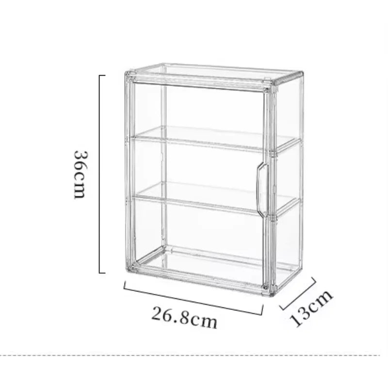 Clear Stackable Storage Box Magnetic Lid – Display Organizer Display Storage Box Babs Large