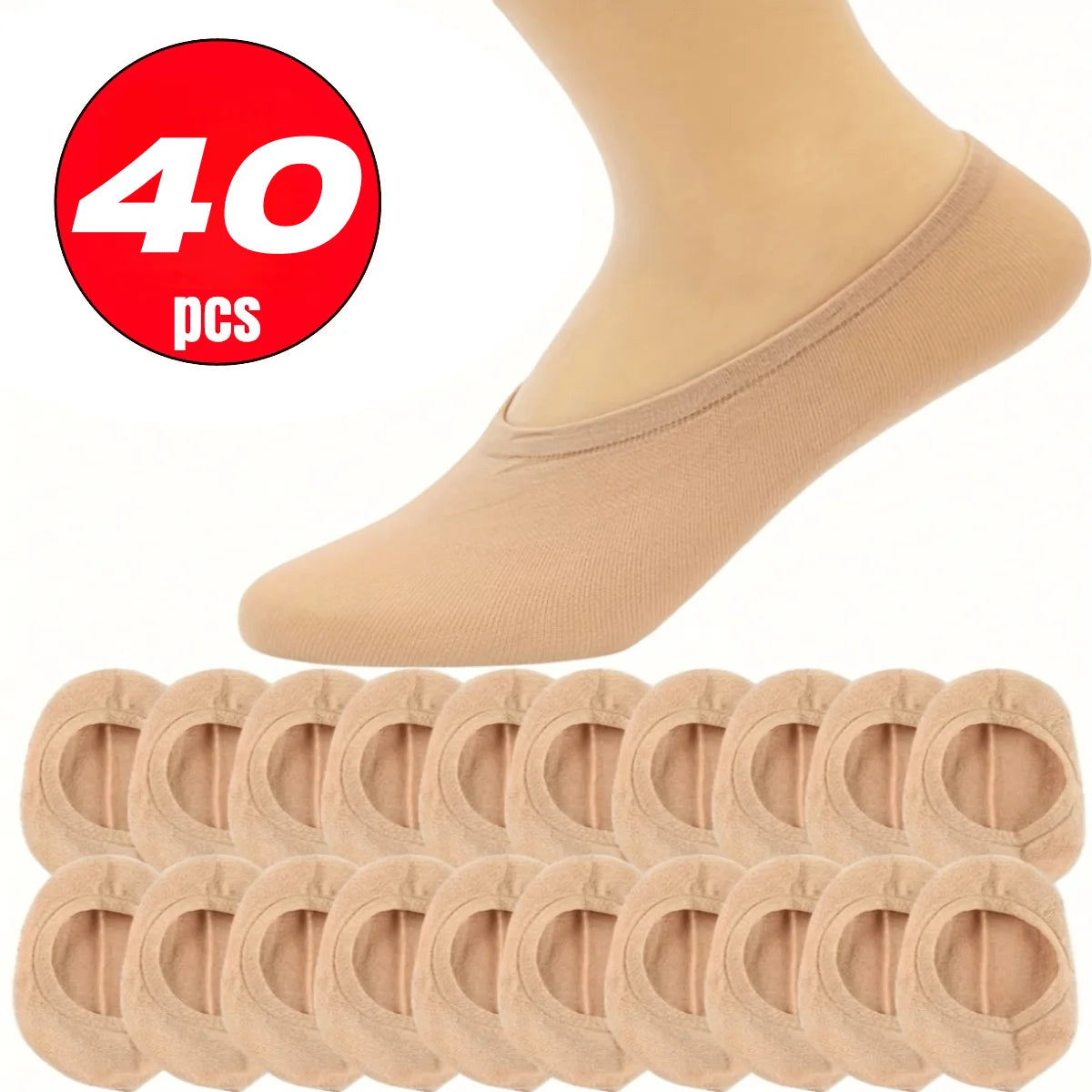 20 Pairs Soft Breathable Cotton Crew Socks – Women & Men Crew Socks Pack Babs Khaki