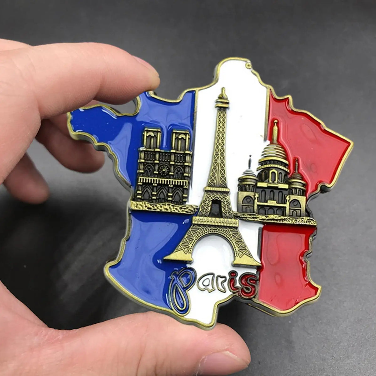 France Map Resin Fridge Magnet – Paris Travel Souvenir Decorative Fridge Magnet Babs