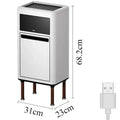 Automatic Sensor Stainless Steel Smart Trash Can 15L Kitchen Smart Sensor Trash Can Babs 15L-White-with Legs