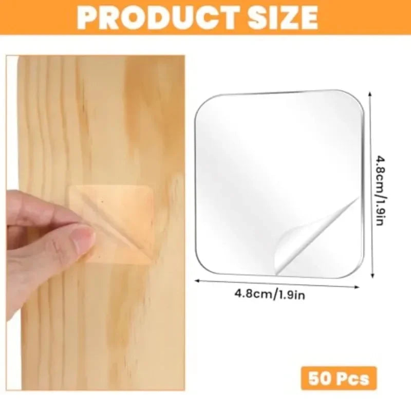 50PCS Nano Double-Sided Tape – Reusable Waterproof Wall Strips Mounting Adhesive Tape Babs Default Title