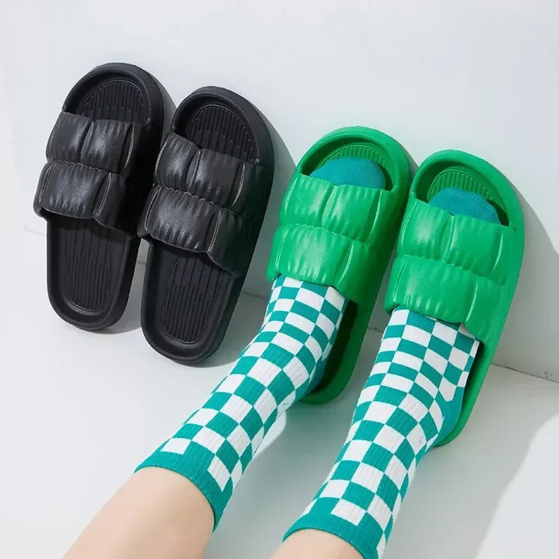 Women's Cloud Slippers EVA Platform Non-Slip Flip Flops Platform Flip Flops Babs