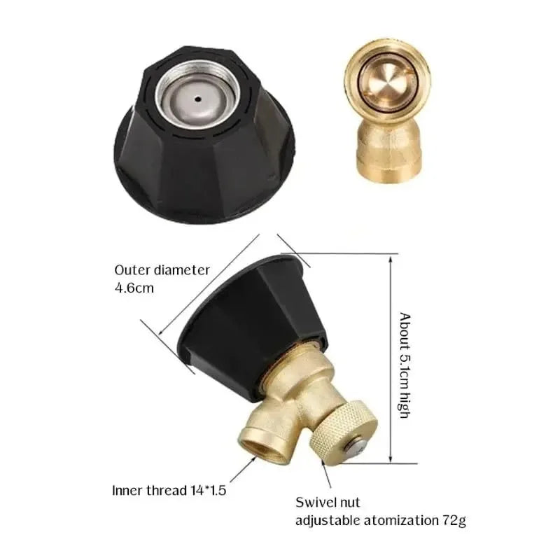 Cyclone High-Pressure Adjustable Spray Nozzle – 1–20 PCS Spray Nozzle Babs