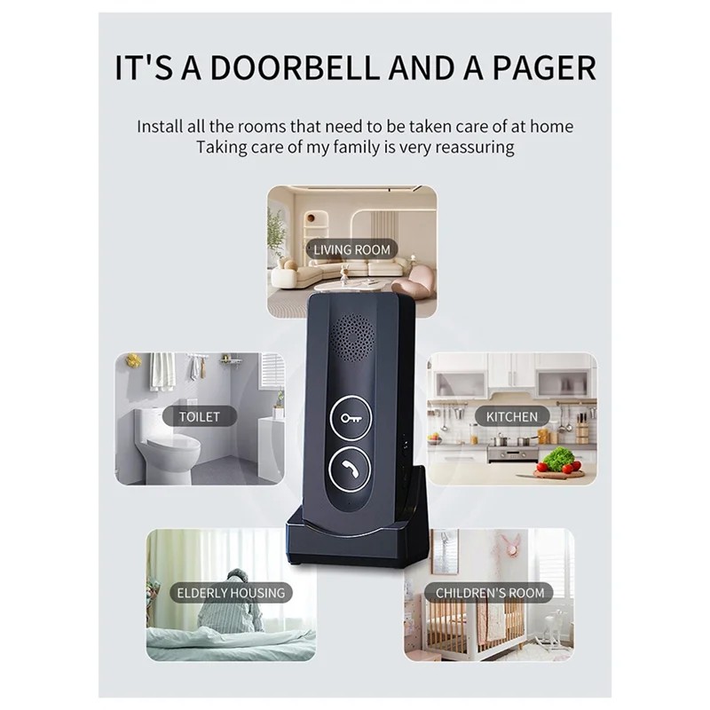 800M Wireless Intercom Doorbell | Two-Way Voice & Remote Unlock Wireless Intercom Doorbell Babs