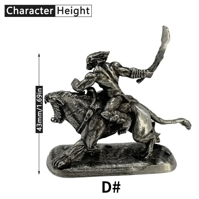 Metal Copper Medieval Knight Centaur Figurine Desktop Ornament Decorative Figurine Babs