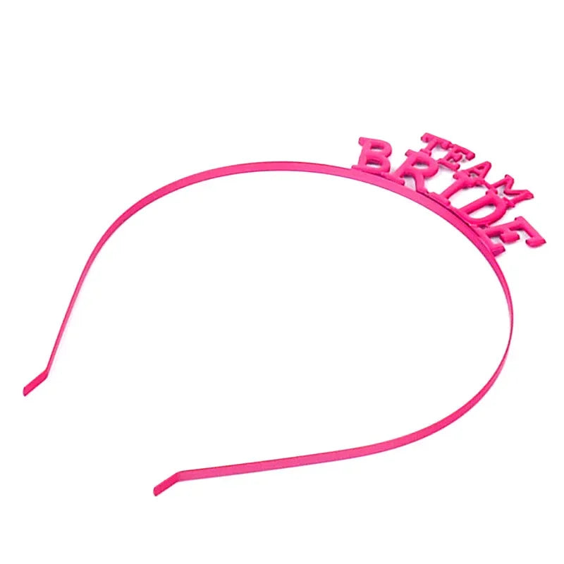 Team Bride To Be Alloy Headband – Bridal Shower Headwear Bridal Party Headband Babs rose