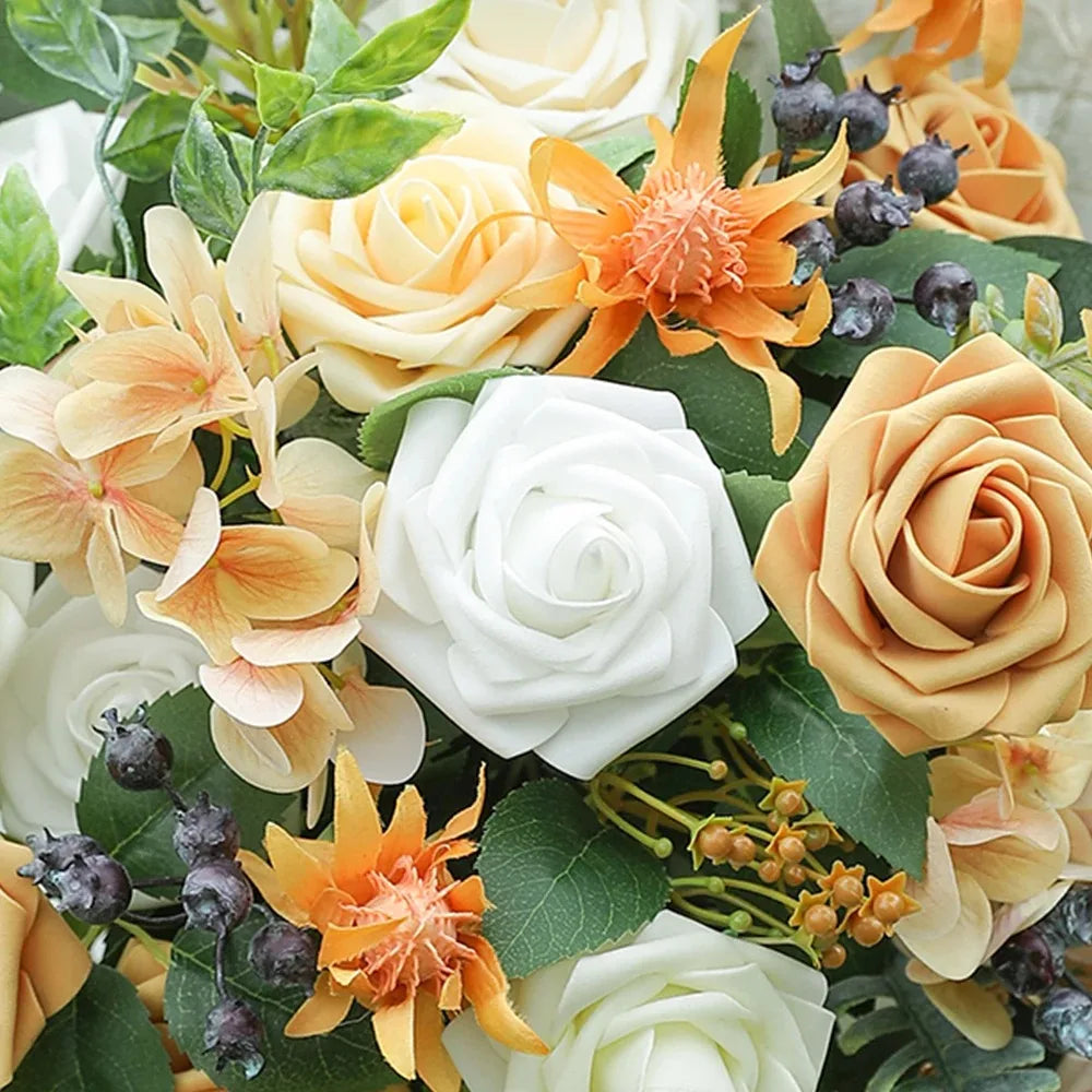 Ivory Artificial Foam Rose Heads for Wedding & Home Décor Artificial Flower Heads Babs