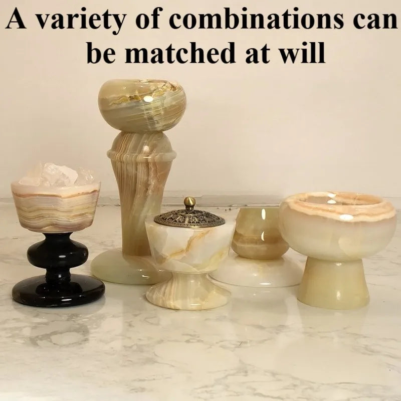 Jade Luxury Candle Holder – Elegant Wedding Centerpiece Jade Candle Holder Babs