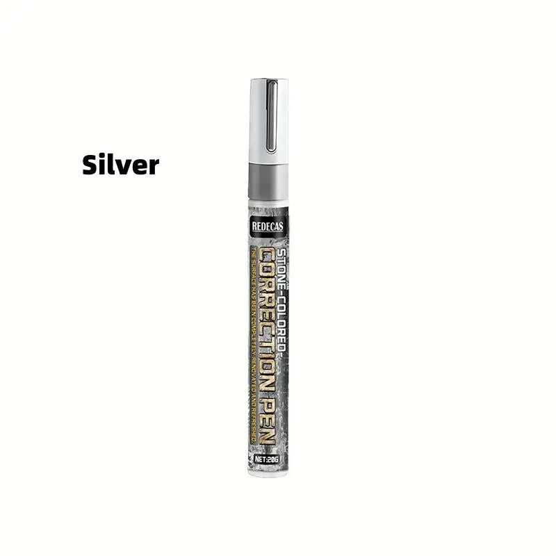 Tombstone Marker Pen – Waterproof Fade-Resistant Stone Restoration Stone Paint Marker Babs Silver