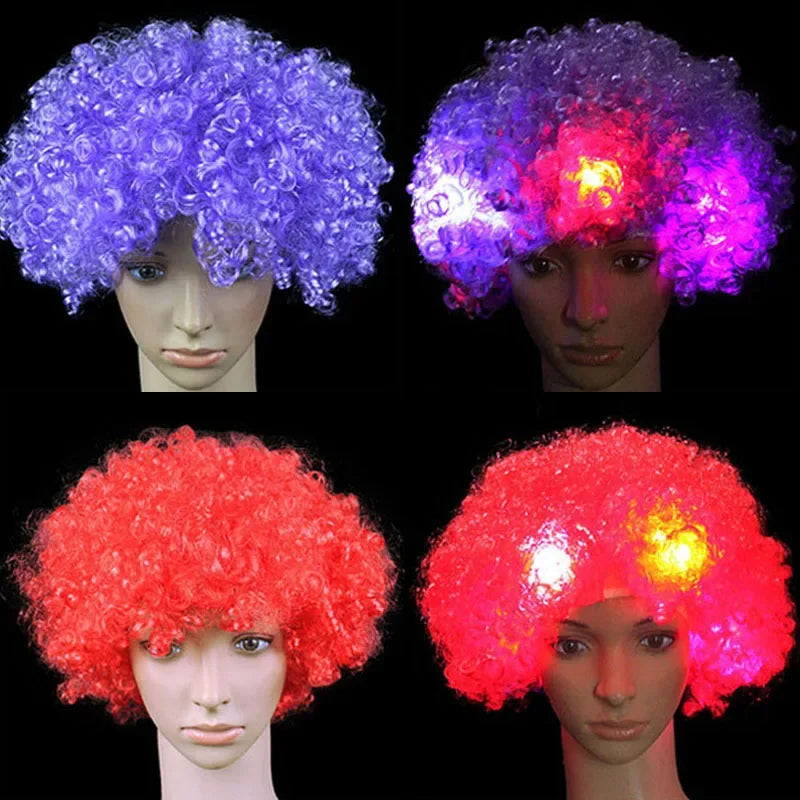 LED Light-Up Clown Headband Flashing Glow Party Accessory LED Party Headband Babs