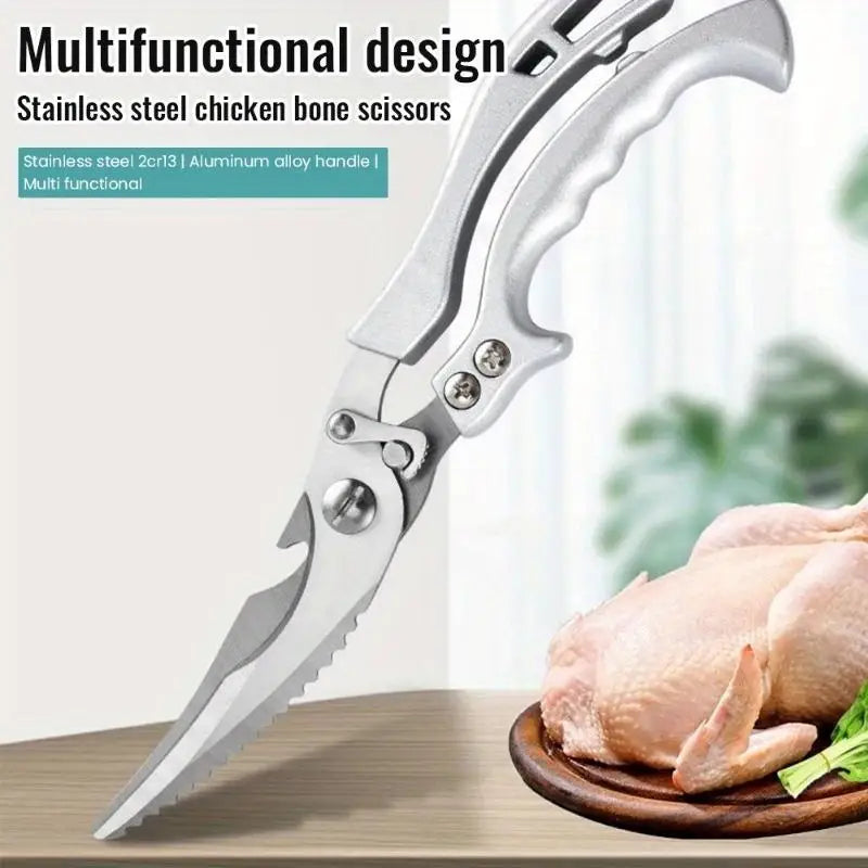Stainless Steel Kitchen Scissors – Multi-Function BBQ Cutter Kitchen Scissors Babs