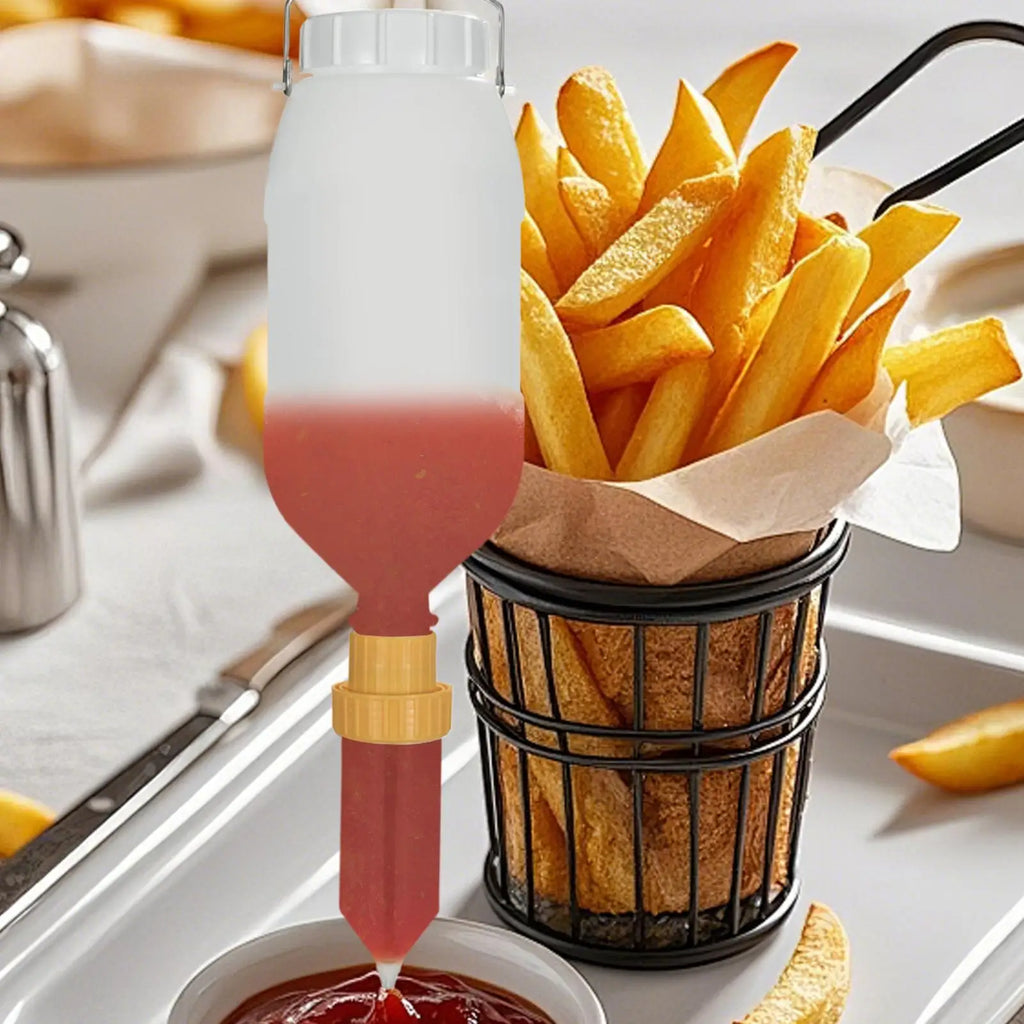2.5L Hanging Sauce Dispenser – Leak-Proof Condiment Bottle Condiment Dispenser Babs