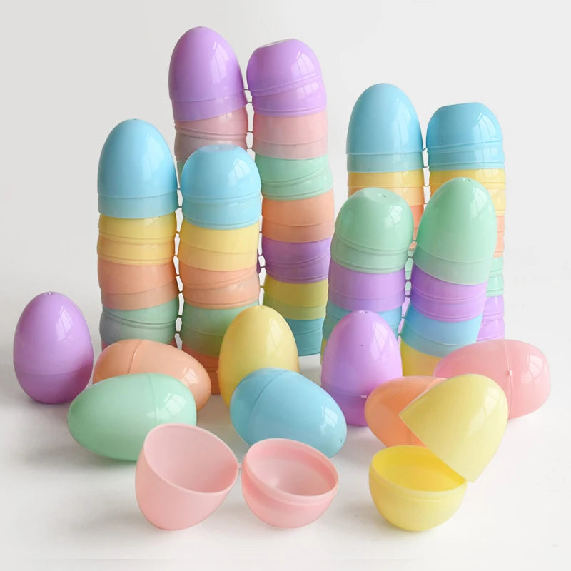 36Pcs Colorful Fillable Plastic Easter Eggs – Hunt & Party Easter Egg Set Babs