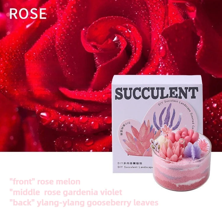 Soy Wax Aromatherapy Candle – Succulent Cactus Scented Décor Aromatherapy Candle Babs Rose