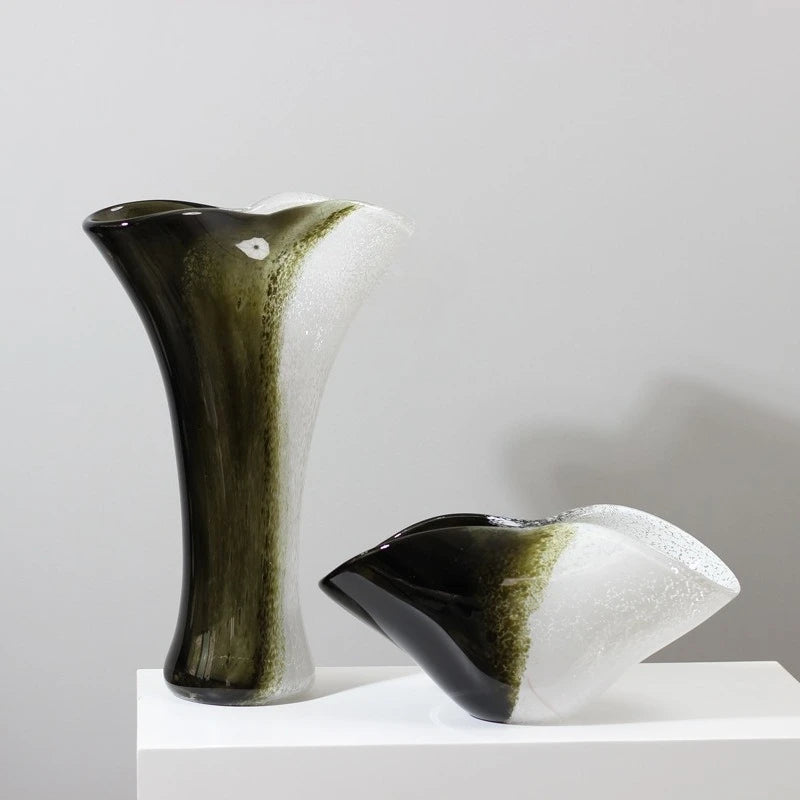 Modern Luxury Glass Vase | Minimalist Home Décor Flower Vase Decorative Glass Vase Babs
