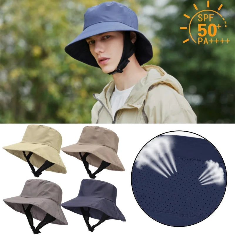 UPF 50+ Mesh Bucket Hat – Breathable Sun Hat Men & Women Bucket Sun Hat Babs