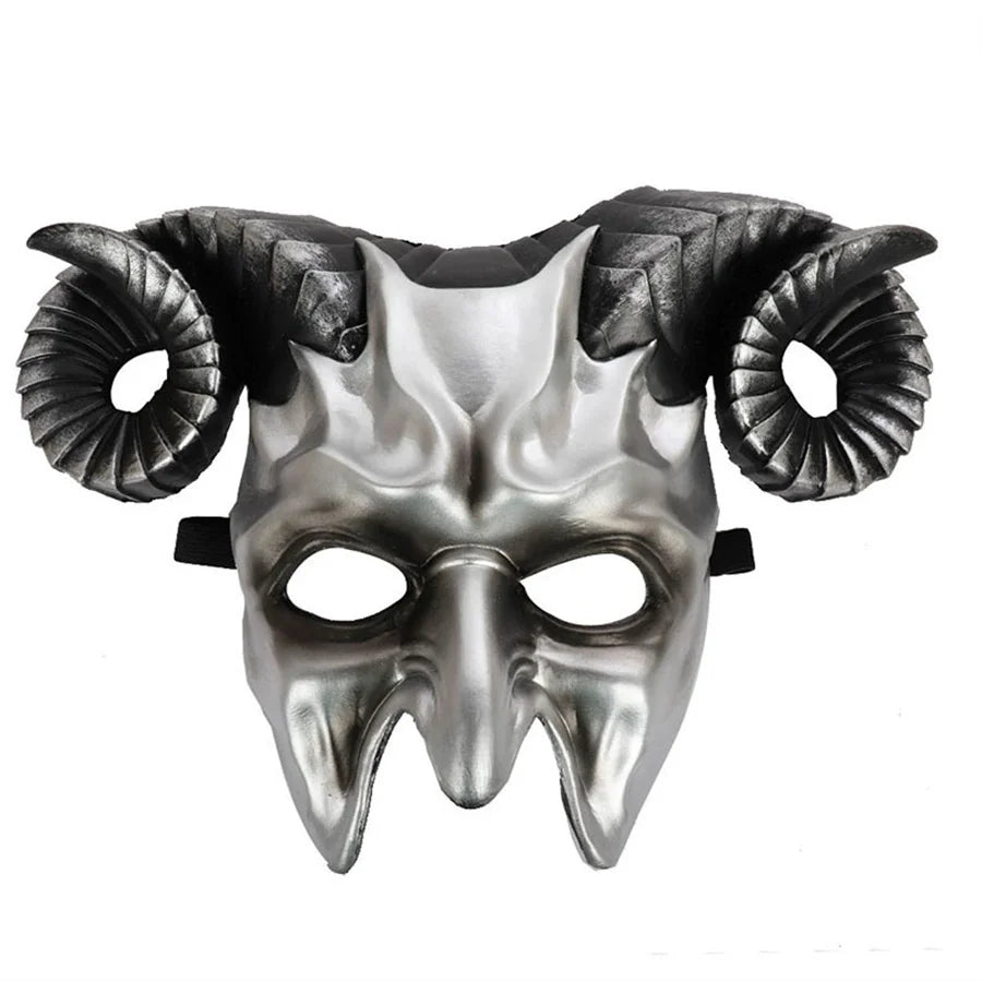 Horror 3D Horn Face Mask – Cosplay & Costume Party Prop Costume Face Mask Babs