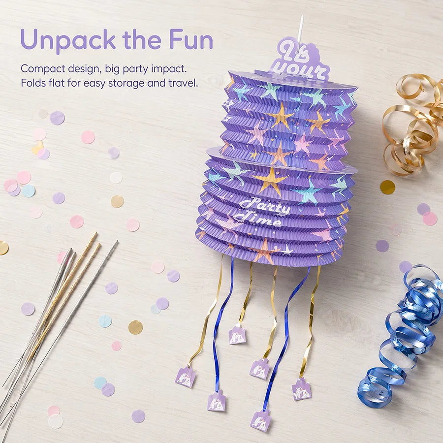Unicorn Party Piñata Set – Rainbow Birthday Decoration & Confetti Party Piñata Set Babs