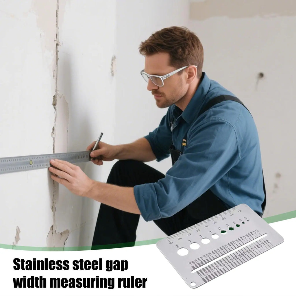 Stainless Steel Crack Width Gauge – Precision Gap Ruler Crack Width Gauge Babs