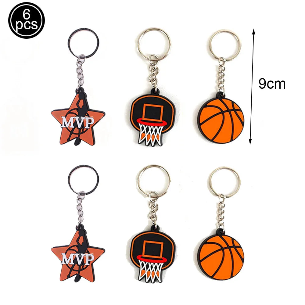 Basketball Party Supplies – Plates, Cups, Popcorn Boxes & Curtain