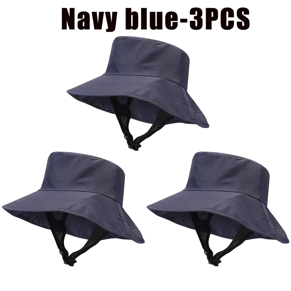 UPF 50+ Mesh Bucket Hat – Breathable Sun Hat Men & Women Bucket Sun Hat Babs Navy blue-3PCS