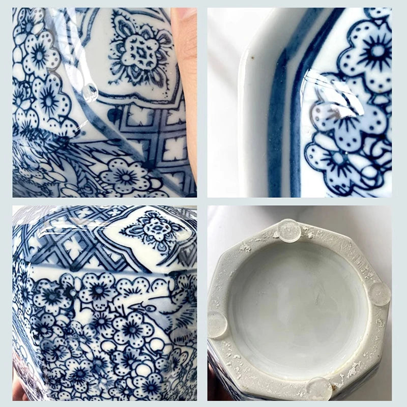 Handmade Ceramic Vase | New Chinese Style Porcelain Home Décor Decorative Ceramic Vase Babs