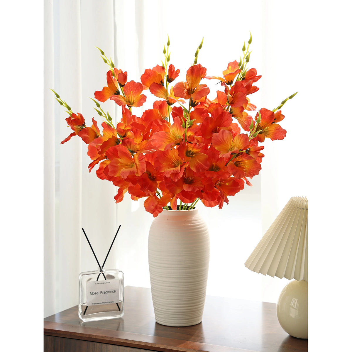 Artificial Silk Moth Orchid Flowers – Wedding & Home Décor Artificial Flower Stems Babs