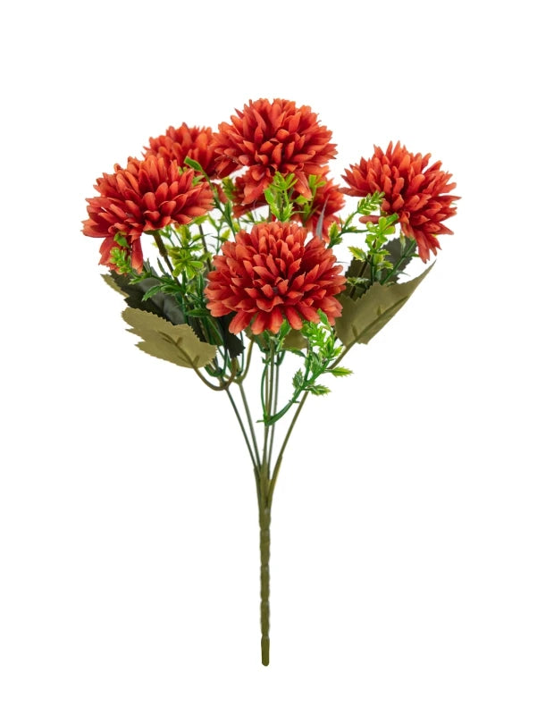 Artificial Silk Chrysanthemum Ball Flowers – Wedding & Home Décor Artificial Silk Flowers Babs color 1 1 pc