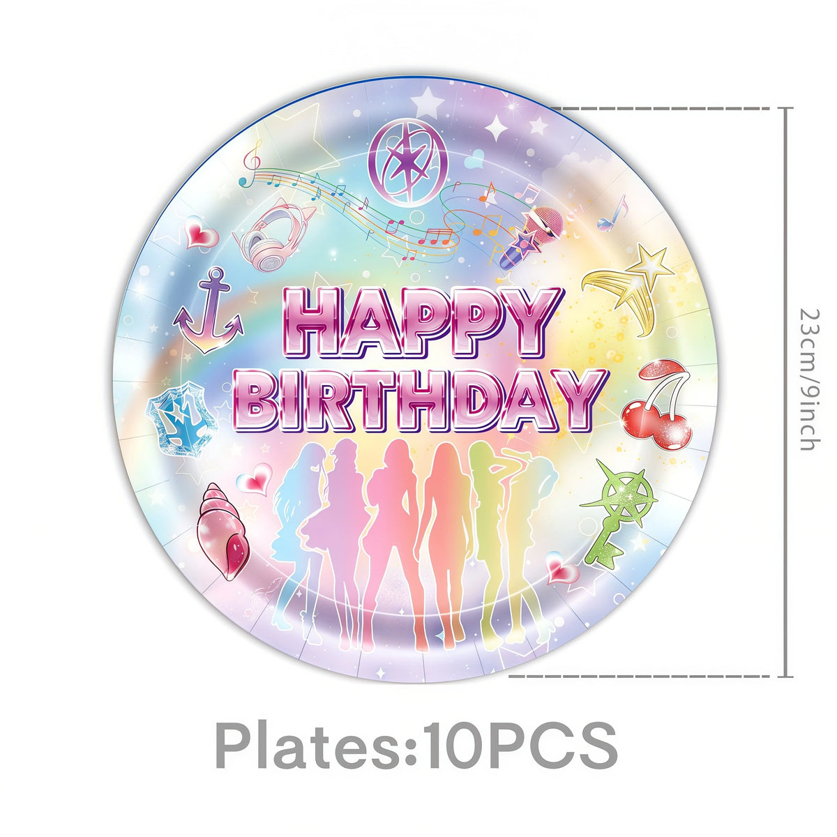 Katseye Kpop Birthday Party Supplies – Plates, Cups & Balloons