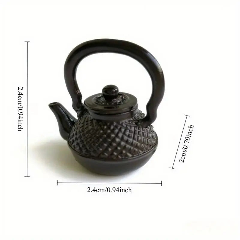 1:12 Dollhouse Miniature Metal Kettle – Kitchen Decor & Gift Dollhouse Accessory Babs