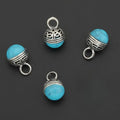 4pcs Vintage Blue Turquoise Hollowed-Out Pendant Set | DIY Jewelry Pendant Set Babs 4pcs