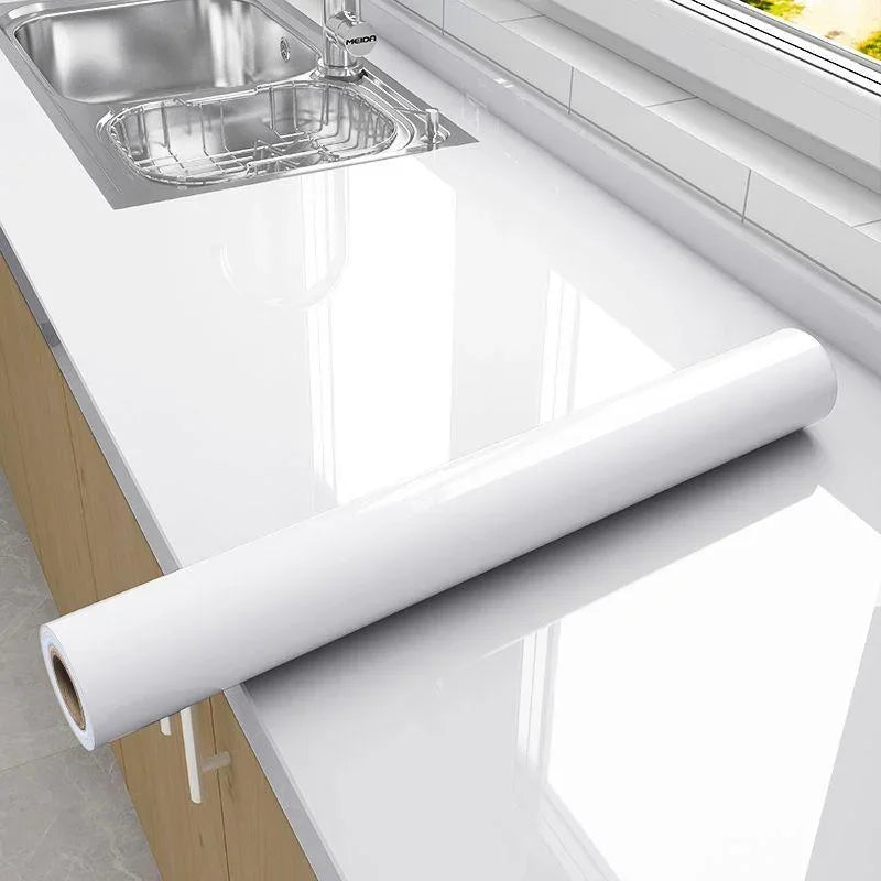 White Peel & Stick Wallpaper – Waterproof PVC Self-Adhesive Peel & Stick Wallpaper Babs