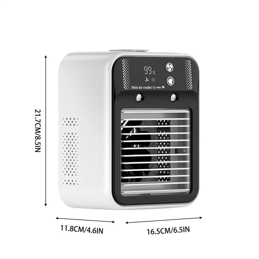 Portable Mini Air Conditioner – Nano Mist LCD Rechargeable Personal Air Cooler Babs