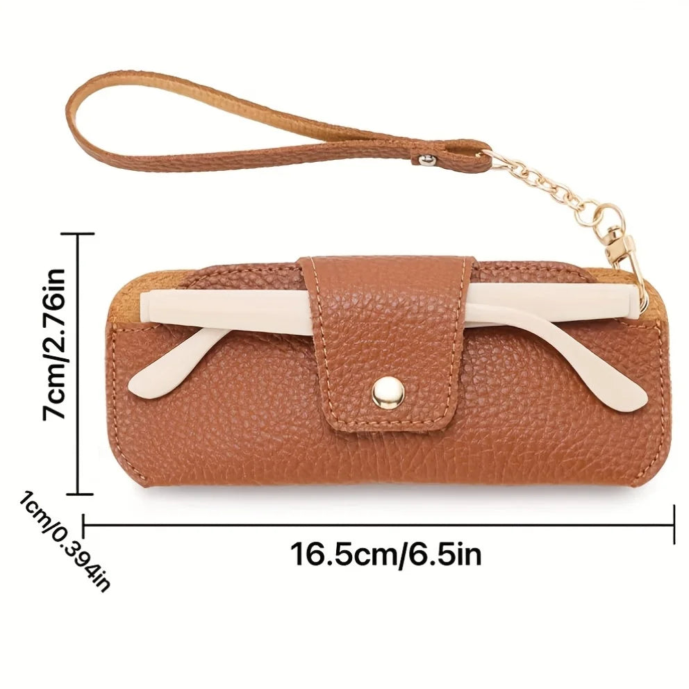 Slim PU Leather Sunglass Case with Wrist Strap – Multicolor Sunglass Case Babs