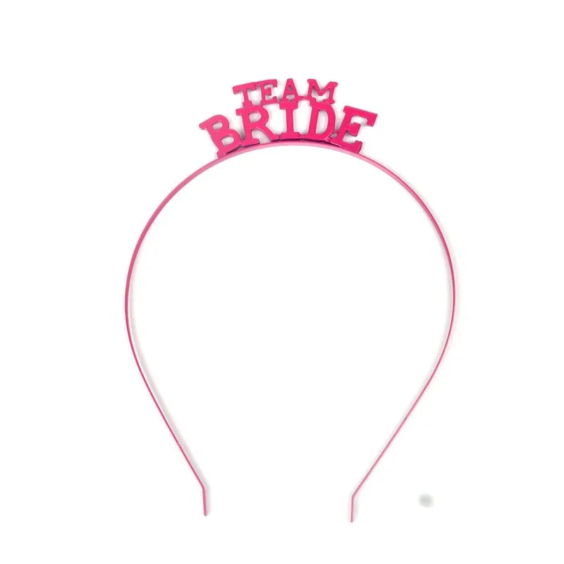 Team Bride To Be Alloy Headband – Bridal Shower Headwear Bridal Party Headband Babs