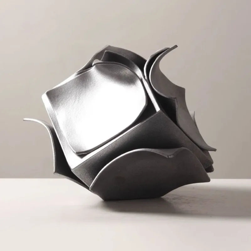 Aesthetic Metal Figurines & Luxury Dried Flower Vases | Modern Décor Decorative Figurine Vase Babs